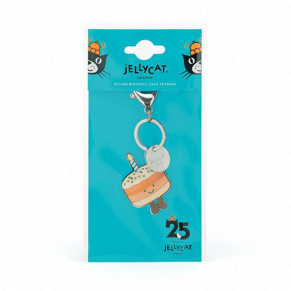Alternative view of Amuseables Jellina Birthday Cake Keyring