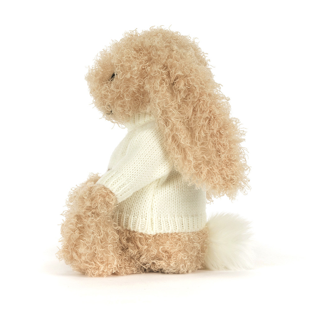 Alternative view of Bashful Luxe Bunny Curly with Personalized Cream Jumper