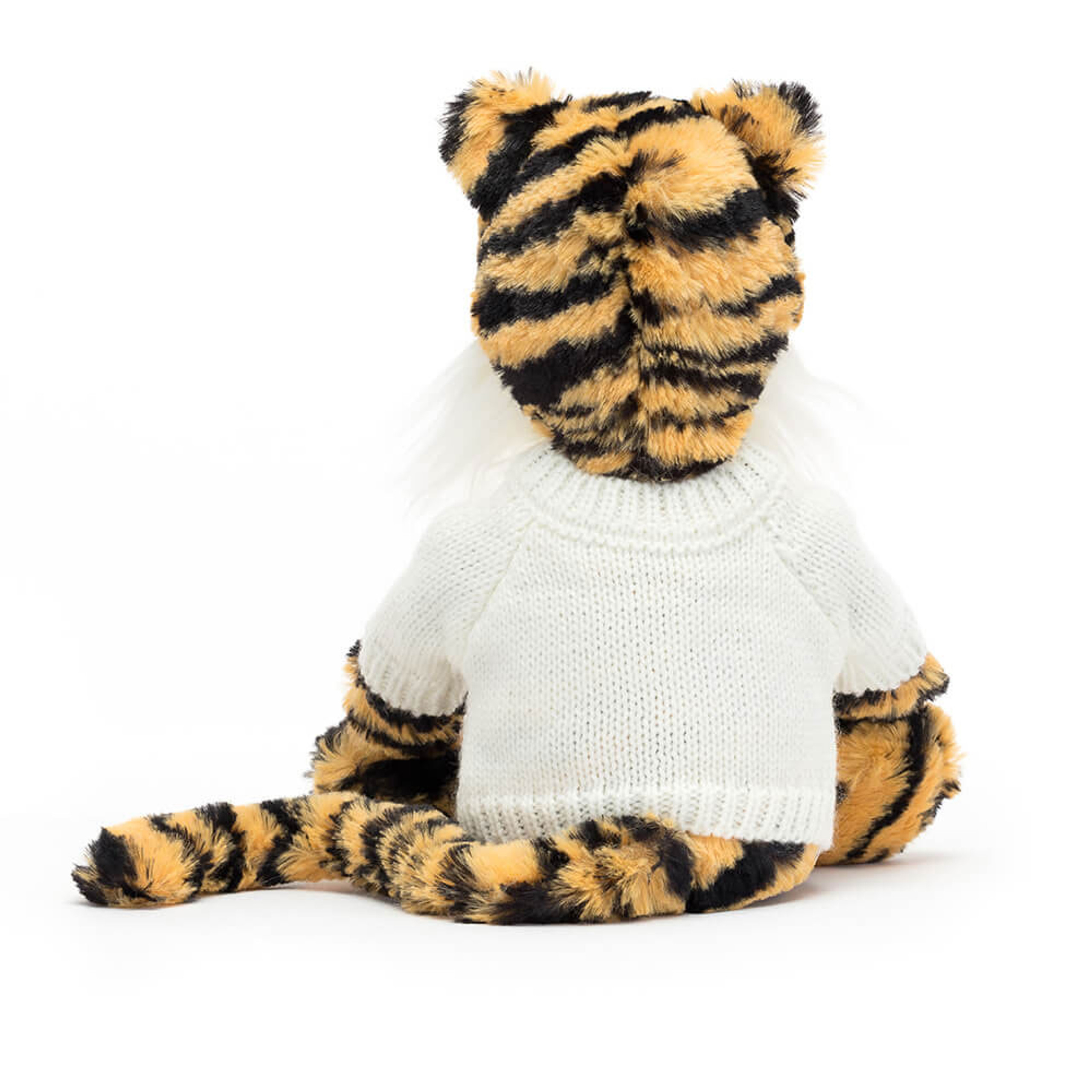Bashful Tiger with Personalized Cream Jumper - Image 4