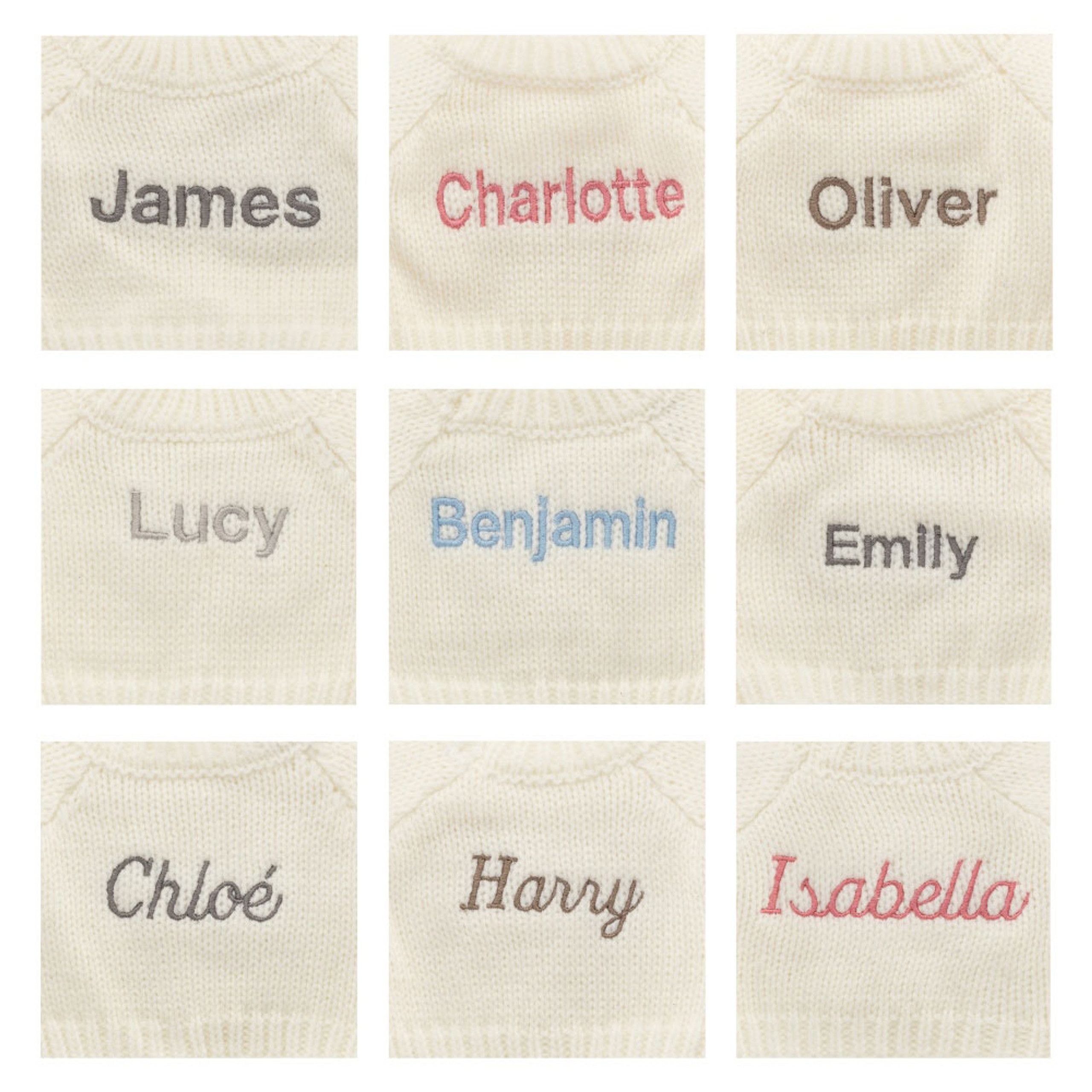 Alternative view of Bashful Pink Bunny with Personalized Cream Jumper