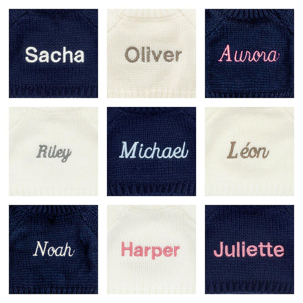 Alternative view of Bashful Luxe Bunny Juniper with Personalized Navy Jumper