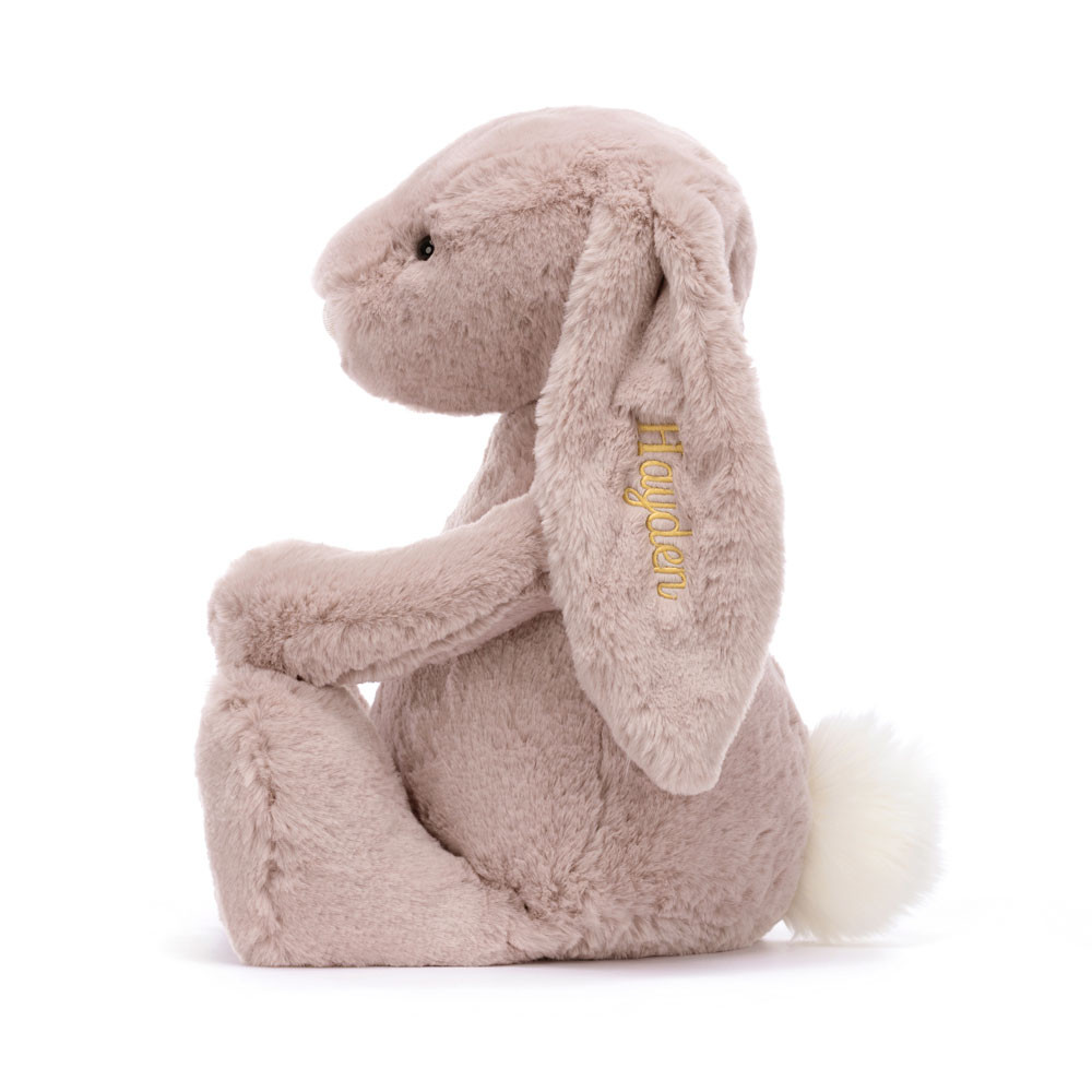 Alternative view of Personalized Bashful Luxe Bunny Rosa Huge