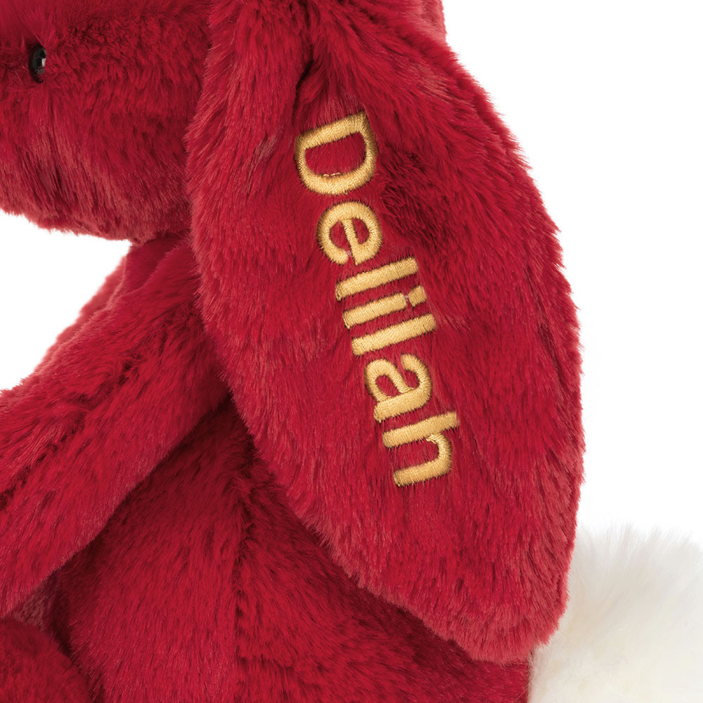 Alternative view of Personalized Bashful Luxe Bunny Scarlett Medium