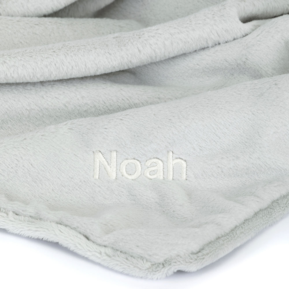 Alternative view of Personalized Bashful Silver Bunny Blankie