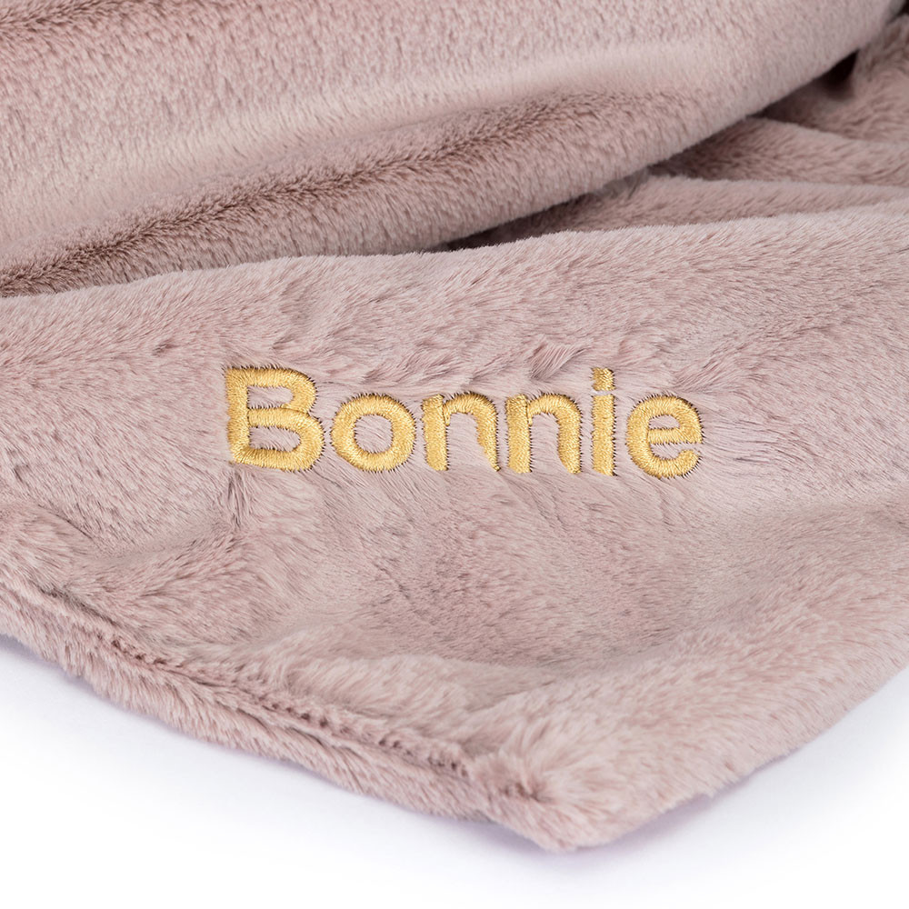 Alternative view of Personalized Bashful Luxe Bunny Rosa Blankie